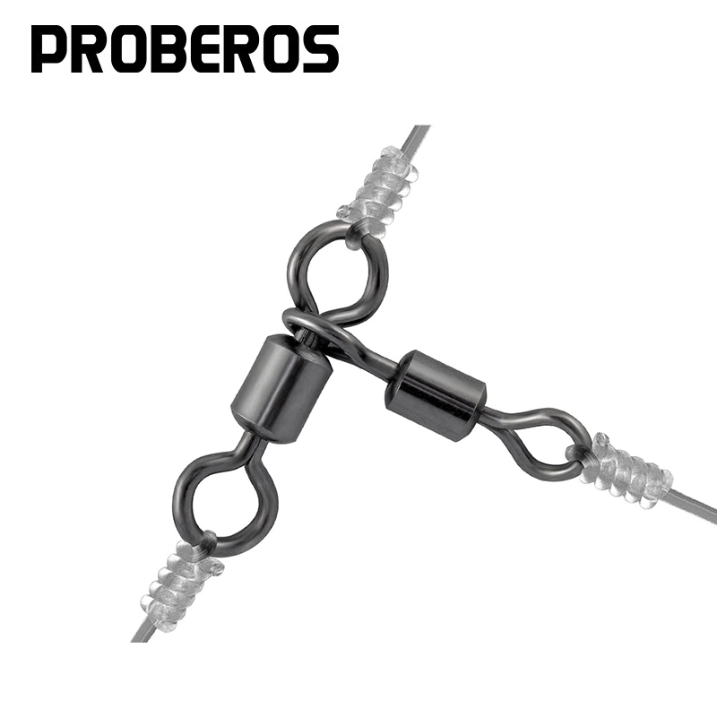 PRO BEROS 50Pcs 3 Way Swivels - Fishing Hook Stainless Steel บทวิจารณ์และราคา
