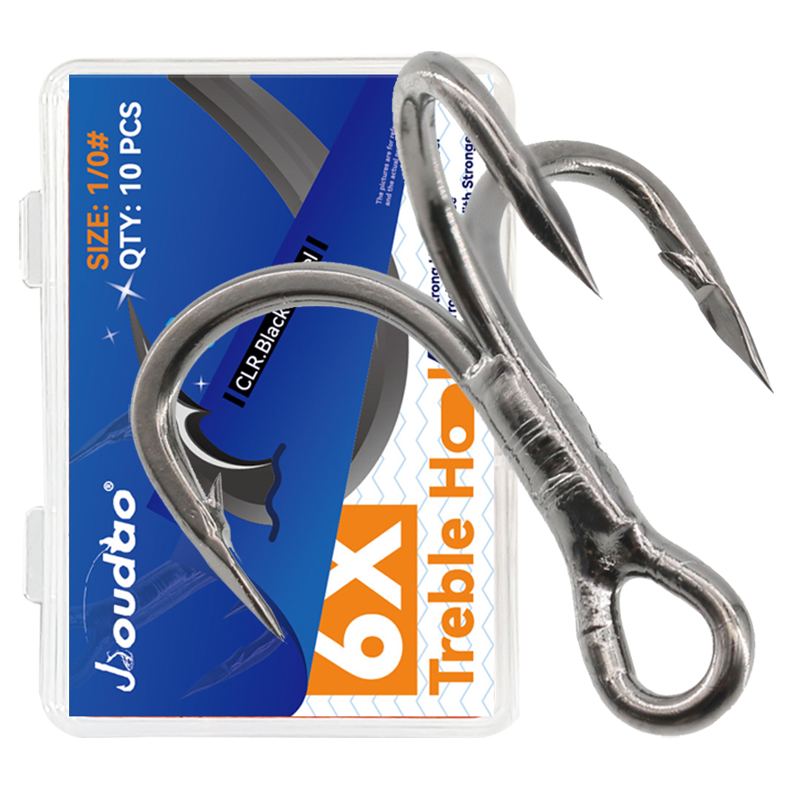 6X Fishing Treble Hooks Black - Fishing Hook Assortment บทวิจารณ์และราคา