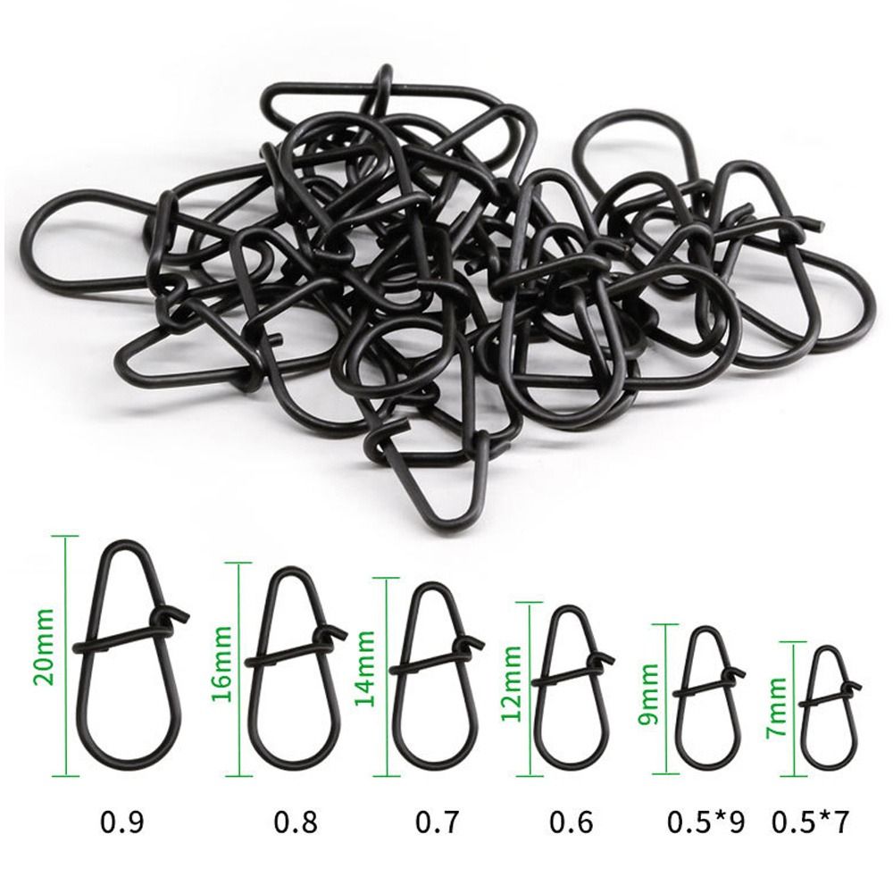 100Pcs/lot Matte black Snap Fi - Fishing Hook Stainless Steel บทวิจารณ์และราคา