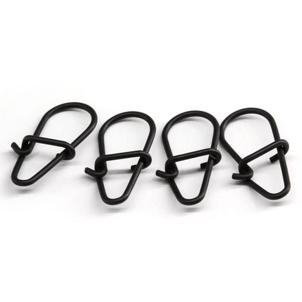 100Pcs/lot Matte black Snap Fi - Fishing Hook Stainless Steel บทวิจารณ์และราคา
