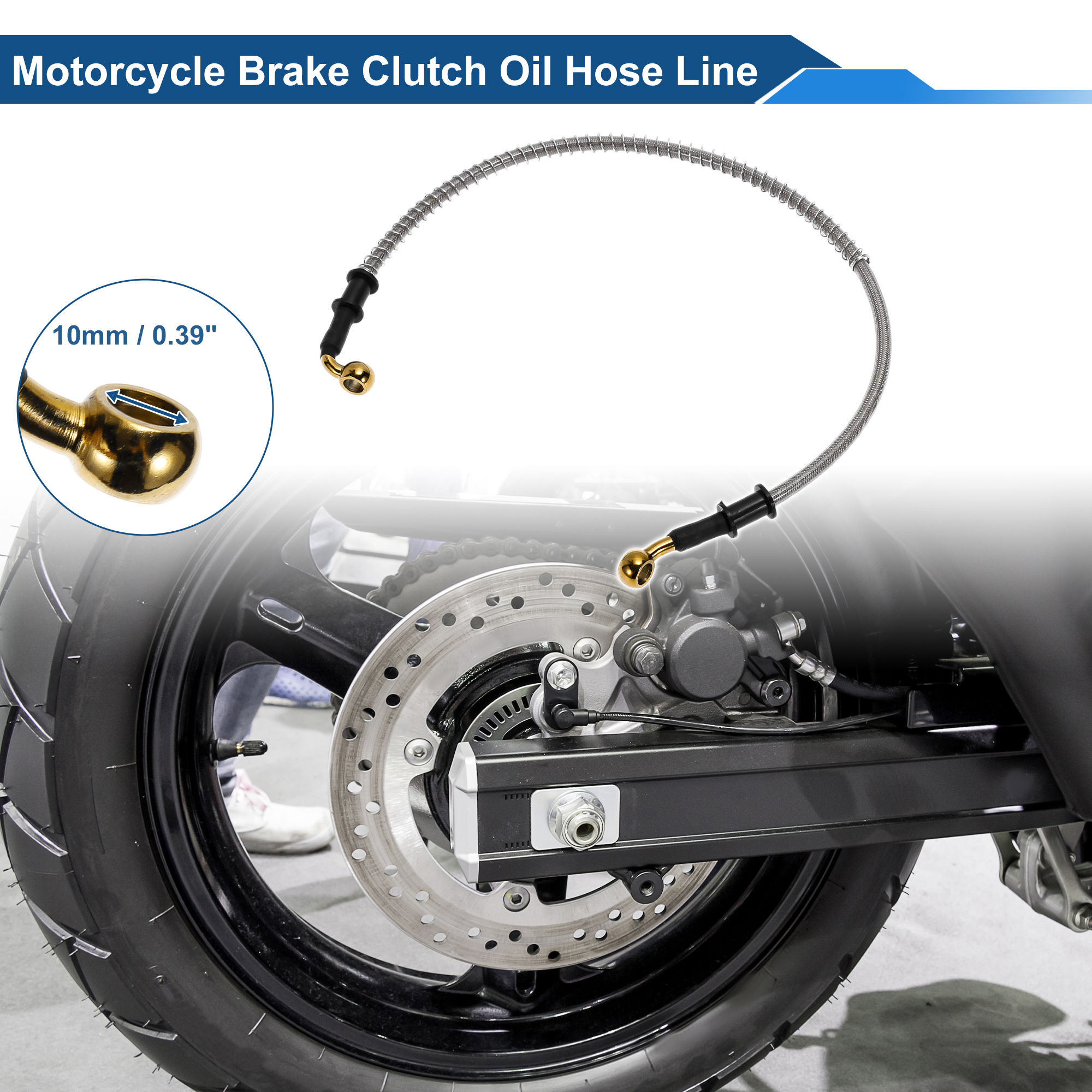 UXCELL 60cm Motorcycle Brake C - Braided Line avaliação e preço