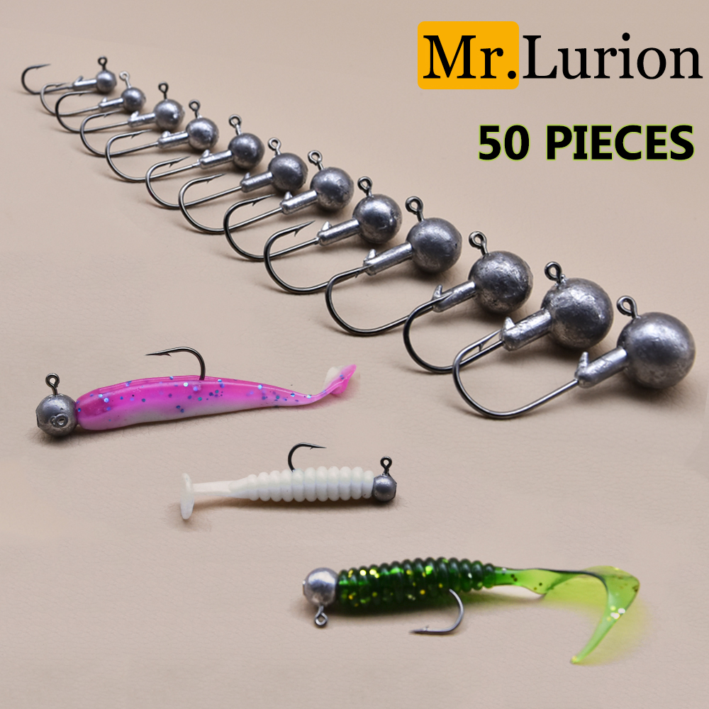 MrLurion 50pcs 1g-28g jig head - Fishing Hook Weedless บทวิจารณ์และราคา
