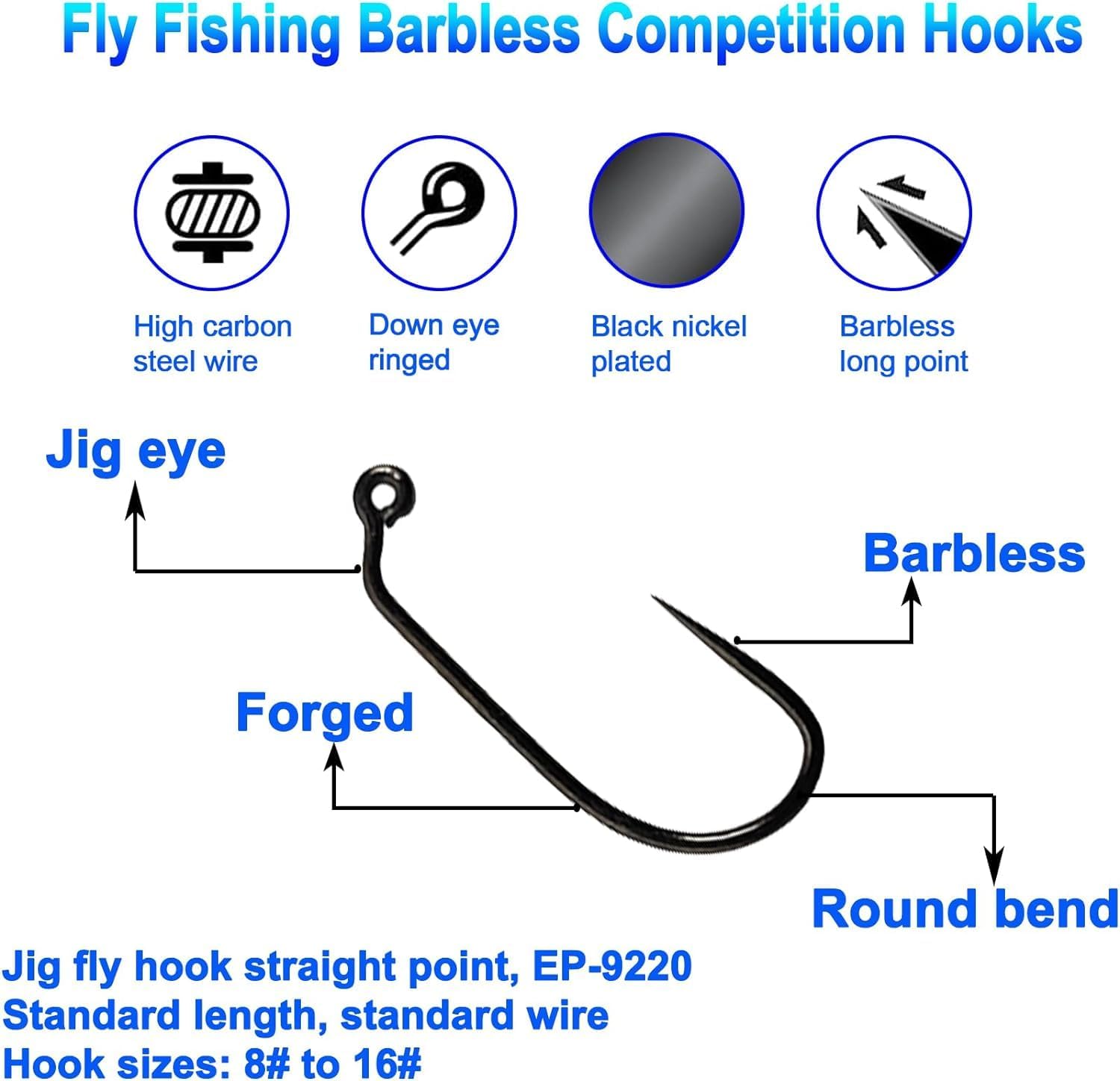Aventik Eupheng 100PCS Competi - Fishing Hook Barbless บทวิจารณ์และราคา