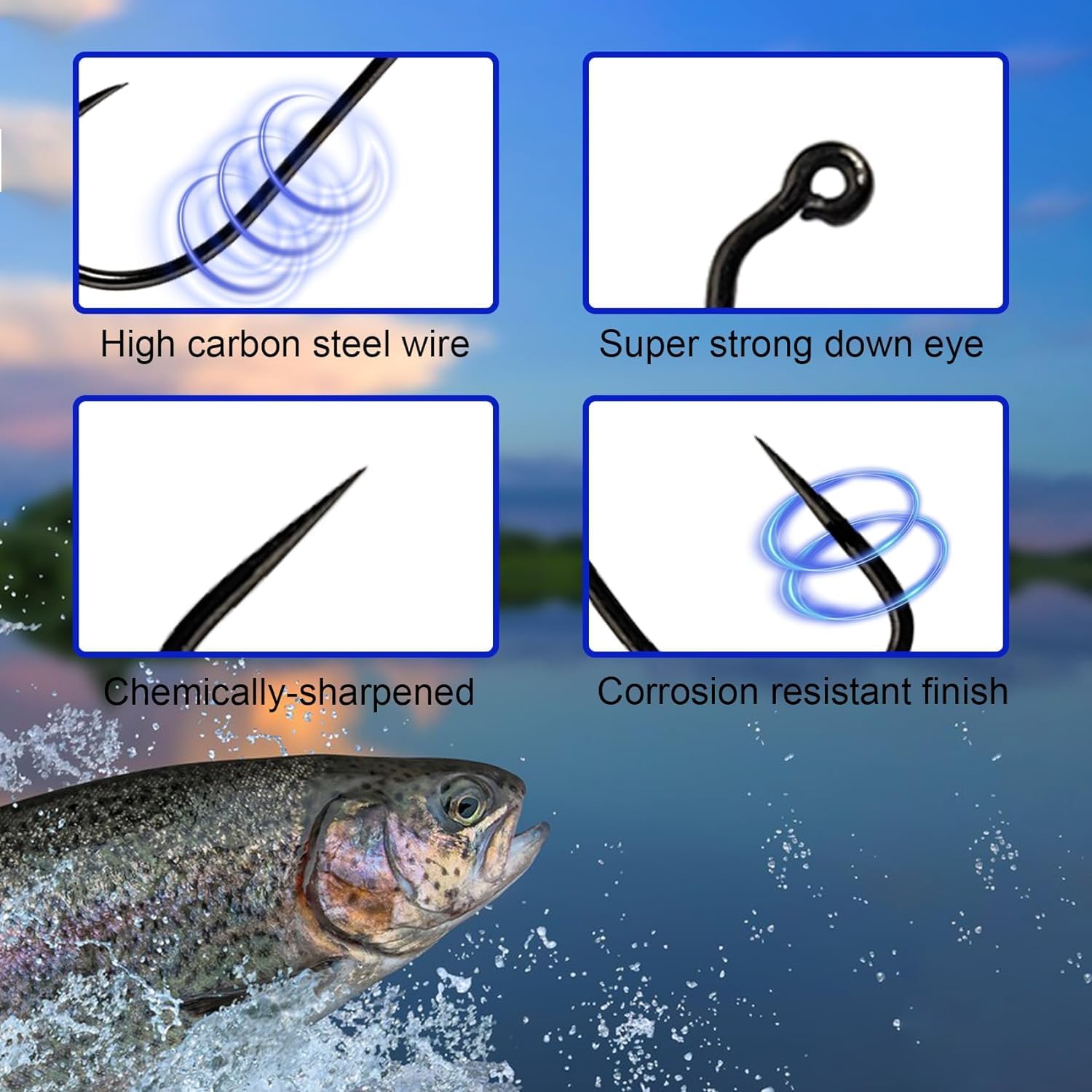 Aventik Eupheng 100PCS Competi - Fishing Hook Barbless บทวิจารณ์และราคา