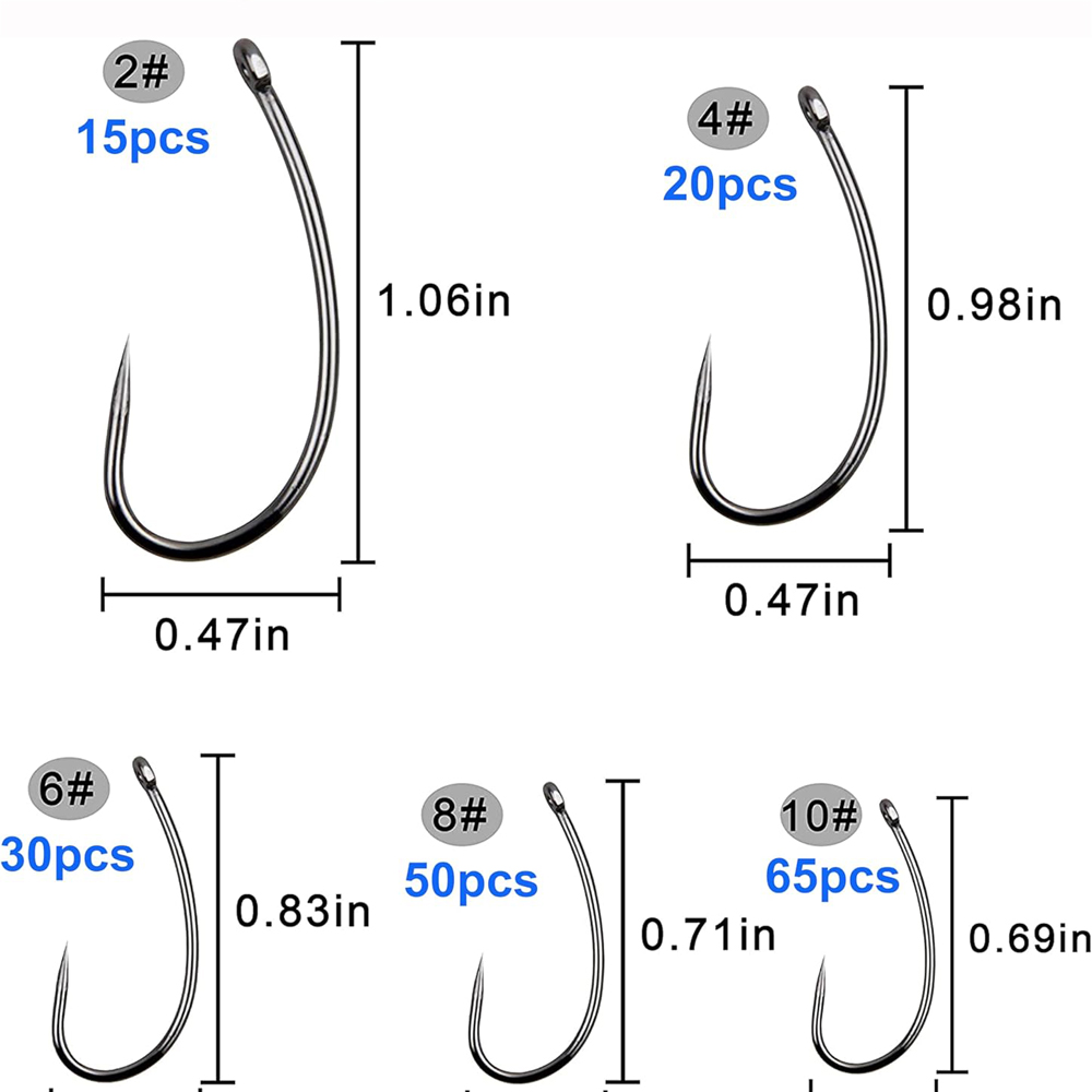 180PCS Barbless Fishing Hooks  - Fishing Hook Barbless บทวิจารณ์และราคา