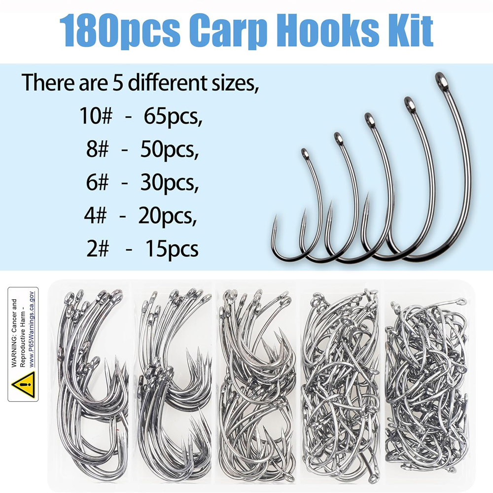 180PCS Barbless Fishing Hooks  - Fishing Hook Barbless บทวิจารณ์และราคา