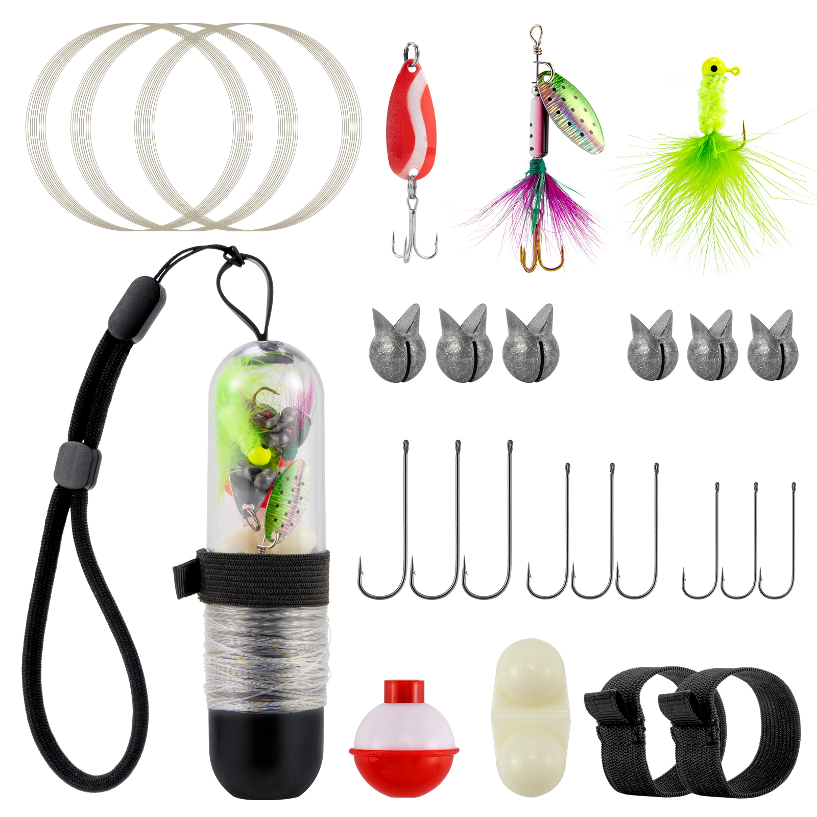 25pcs Survival Fishing Kit Poc - Fishing Line Spool avaliação e preço