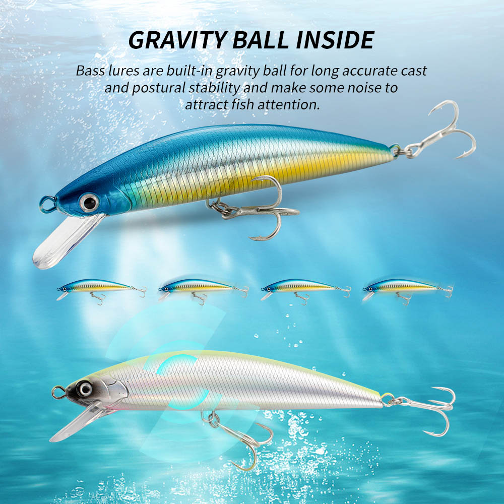 Fishing Lure Sinking Minnow 13 - Fishing Hook Treble บทวิจารณ์และราคา