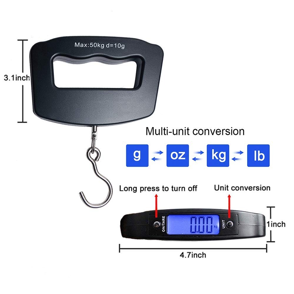 50kg Portable Handheld Digital - Fishing Hook Stainless Steel บทวิจารณ์และราคา