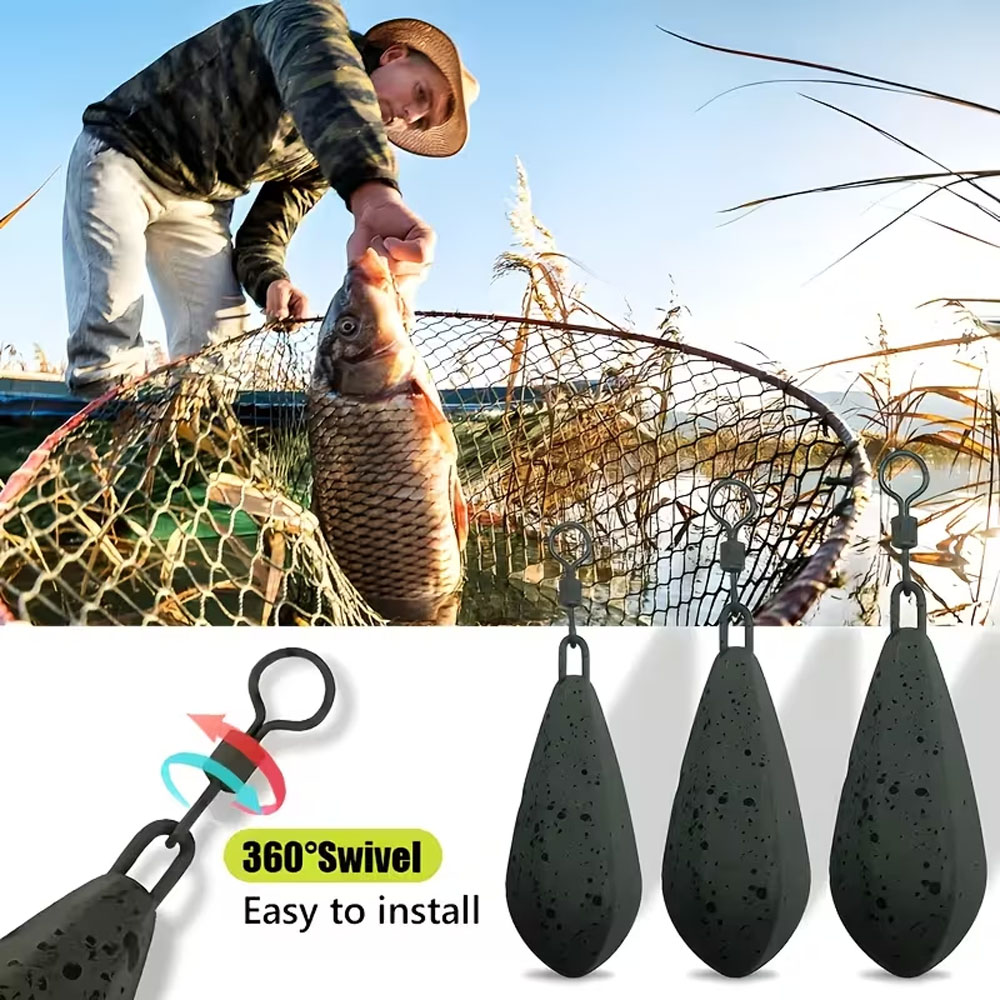 4-Pack Heavy-Duty Carp Fishing - Leader Line avaliação e preço