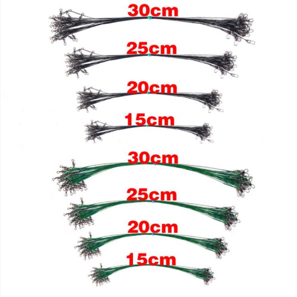 10pcs/lot Anti Bite Steel Fish - Leader Line avaliação e preço