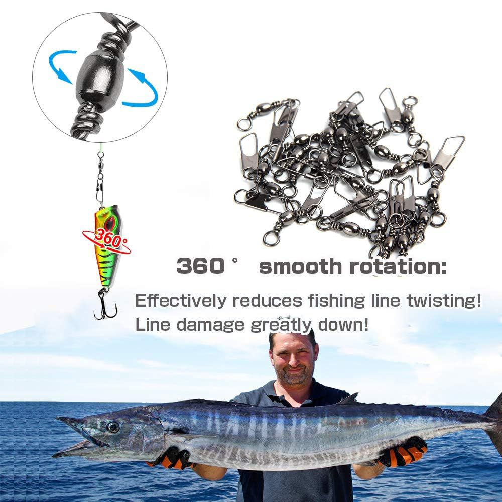 50Pcs Stainless Steel Snap Swi - Freshwater Line avaliação e preço