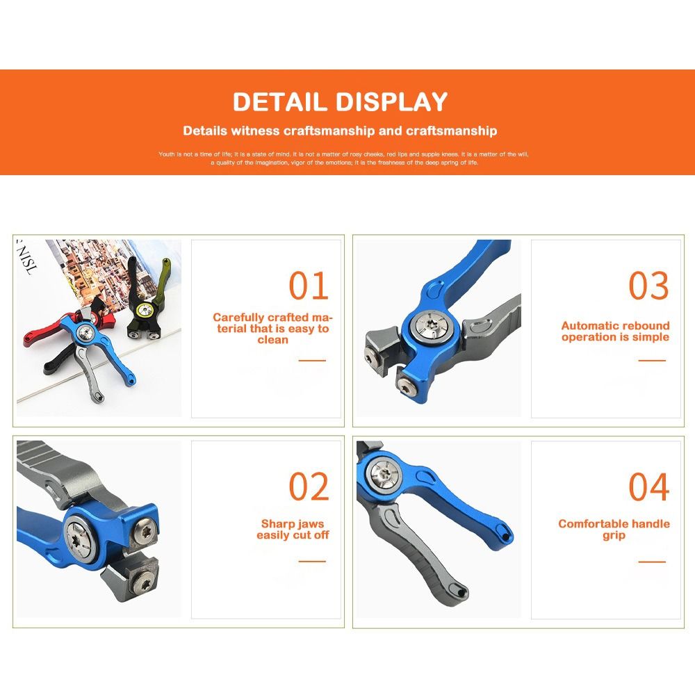Aluminum Alloy Fishing Pliers  - Fishing Line Cutter avaliação e preço