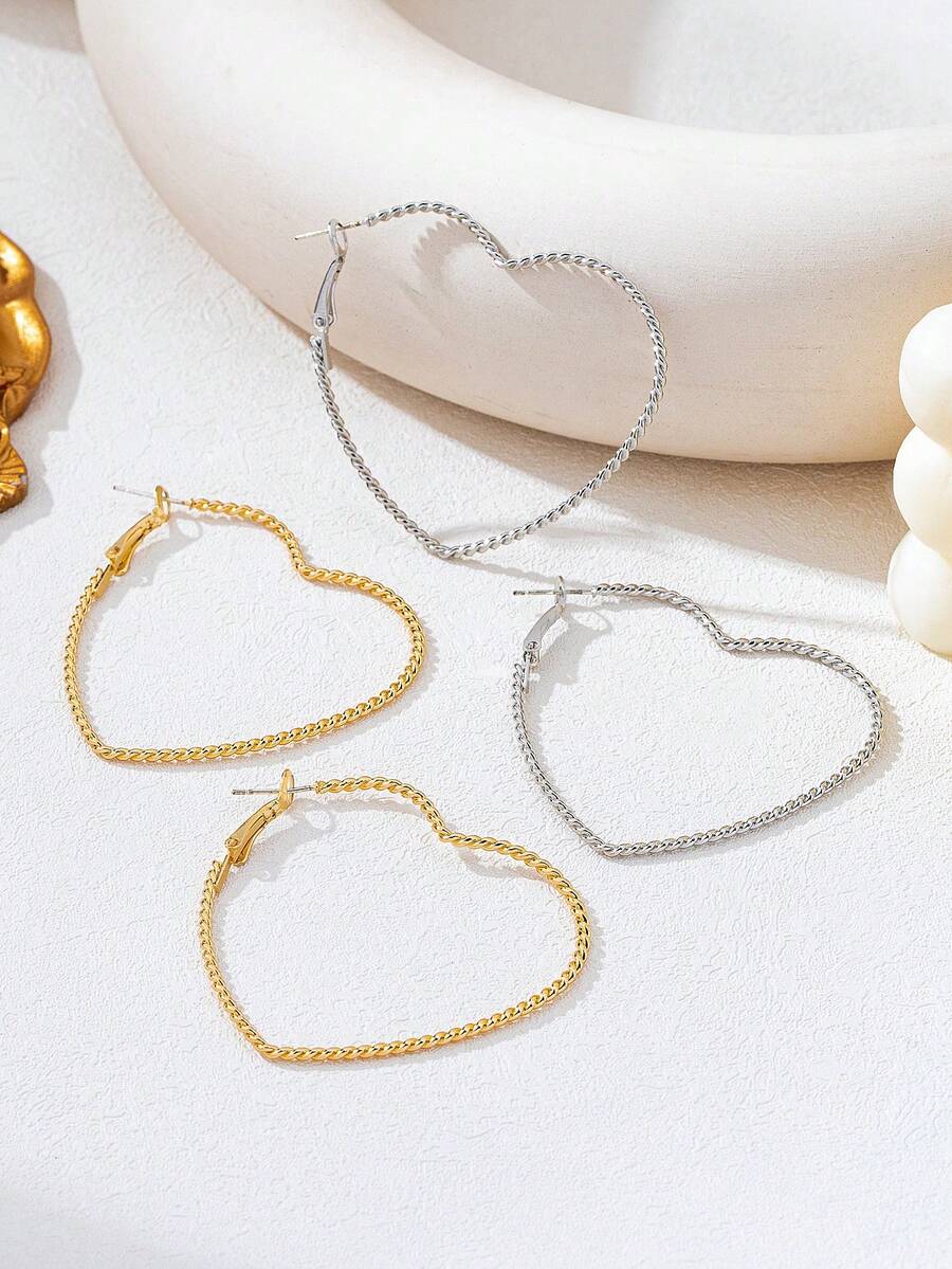 1 Pair Braided Line Heart Shap - Braided Line avaliação e preço