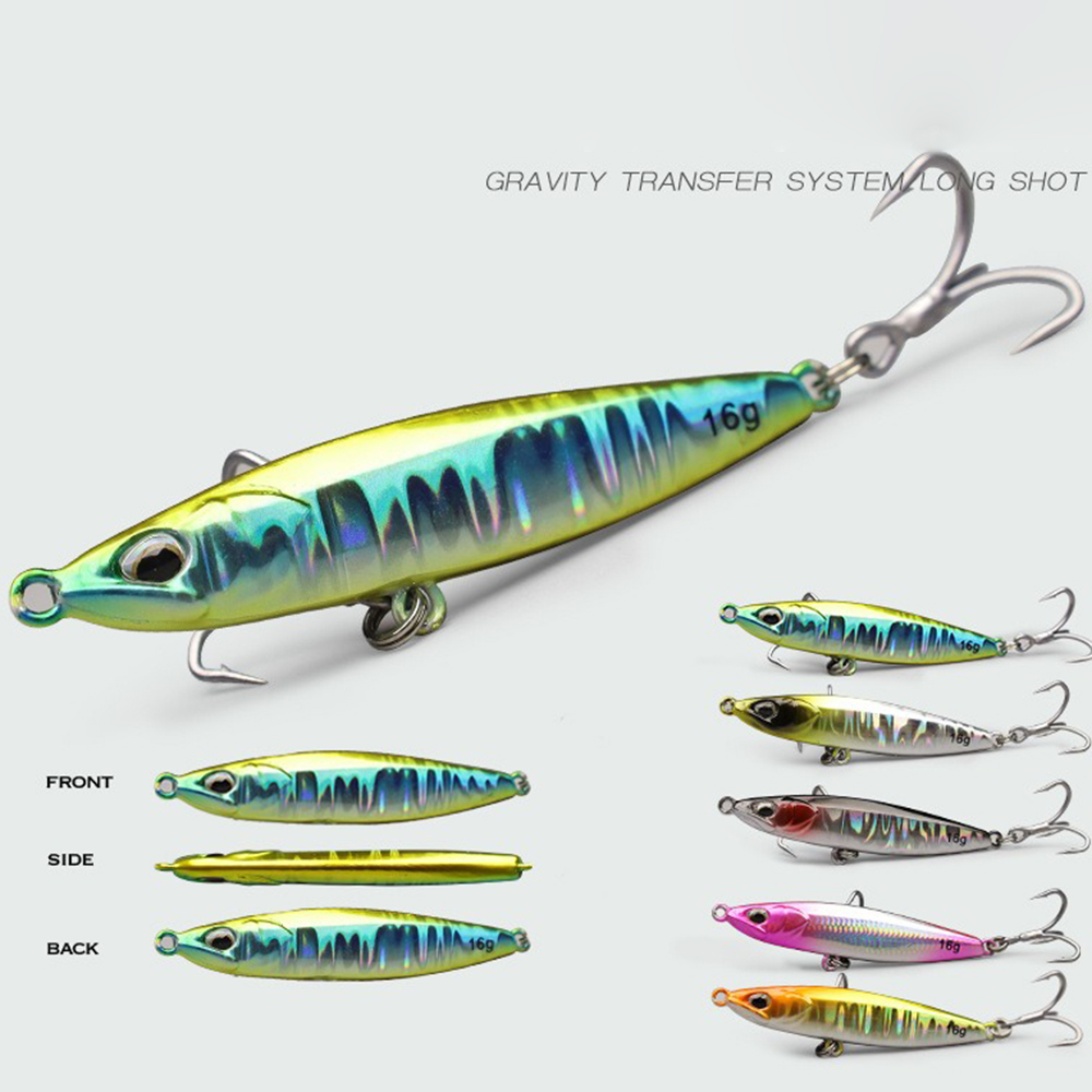 Jig Fishing Lures Metal Jiggin - Fishing Hook Treble บทวิจารณ์และราคา