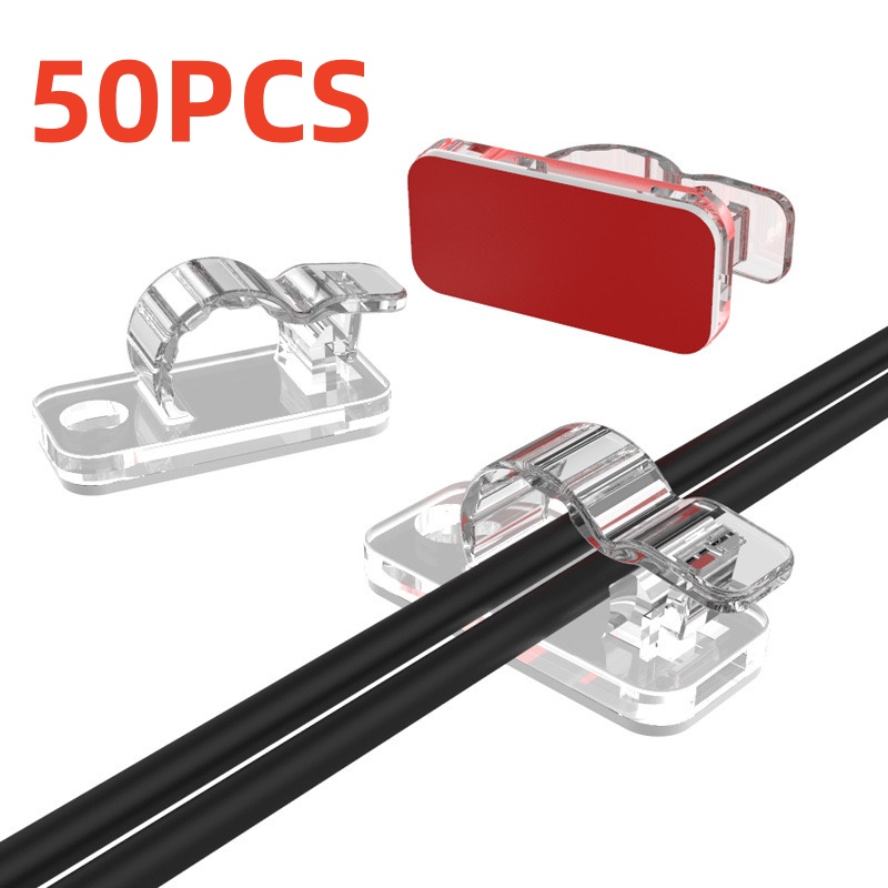 10/50PCS Cable Organizer Clips - Tippet Line avaliação e preço