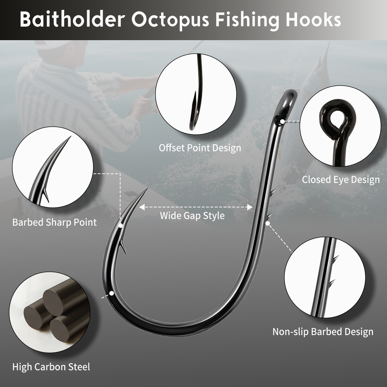 FishTrip Fishing Hook Octopus  - Fishing Hook Circle บทวิจารณ์และราคา