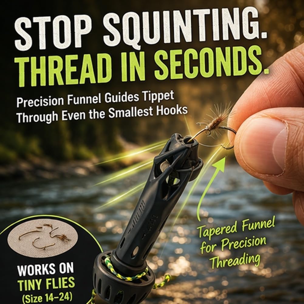 Portable Magnetic Fly Threader - Fishing Line Winder avaliação e preço