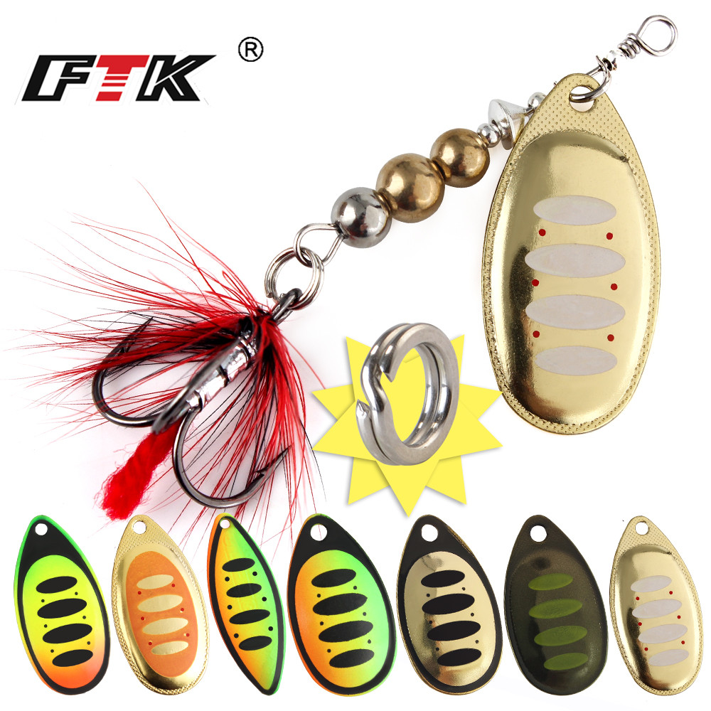 FTK Spinner Bait Fishing Lure  - Fishing Hook Treble บทวิจารณ์และราคา