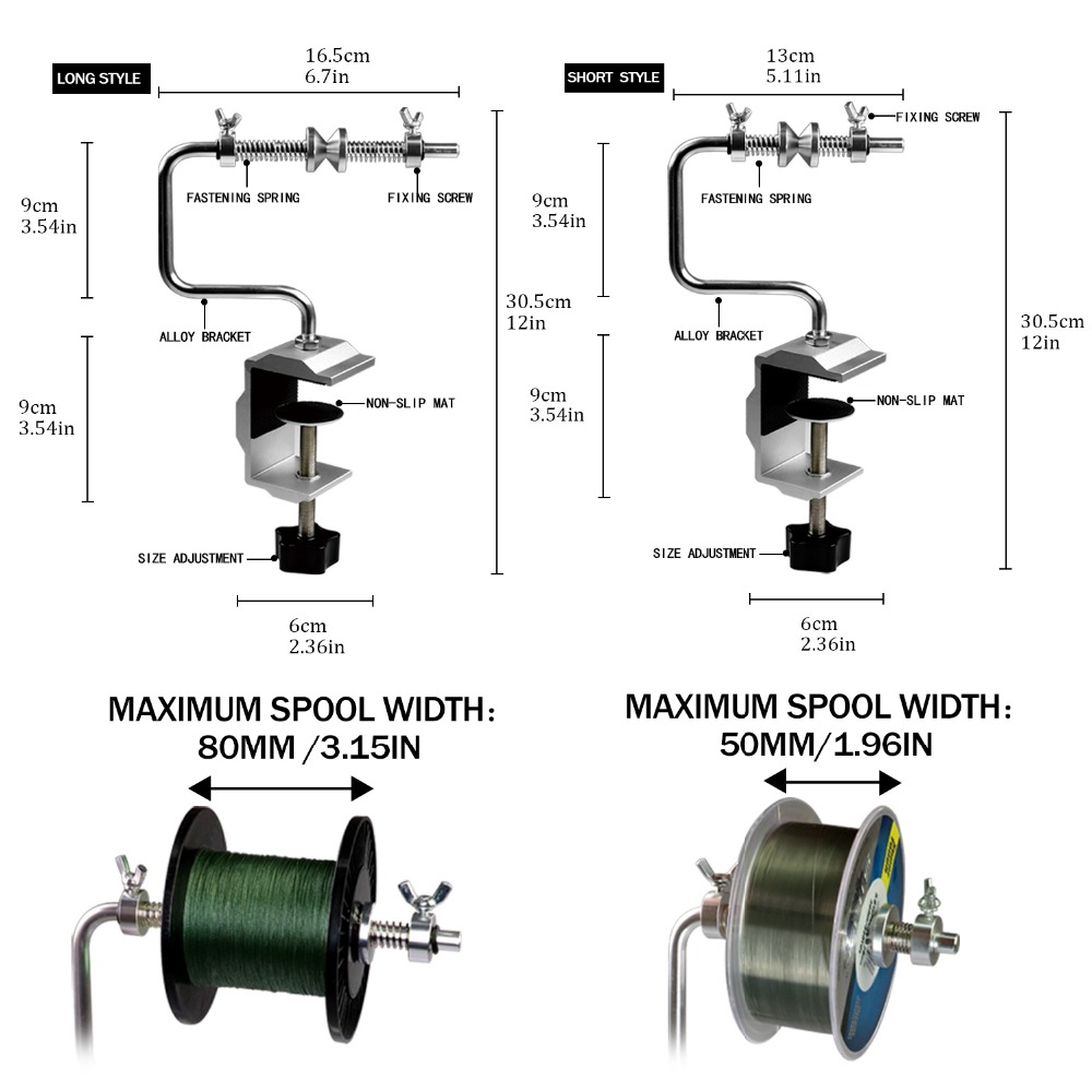 1pcs Portable Aluminum Fishing - Fishing Line Spool avaliação e preço
