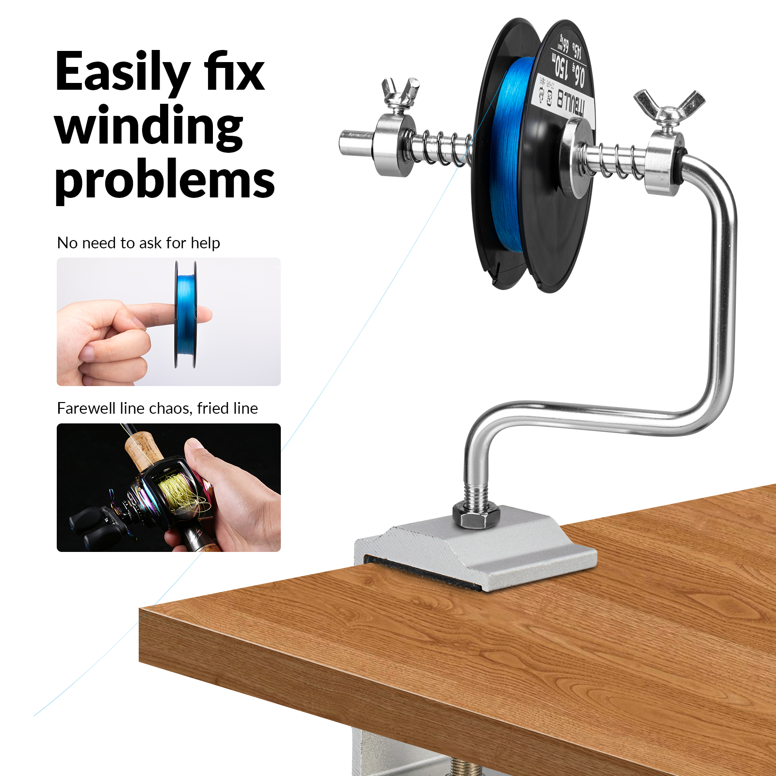 1pcs Portable Aluminum Fishing - Fishing Line Spool avaliação e preço