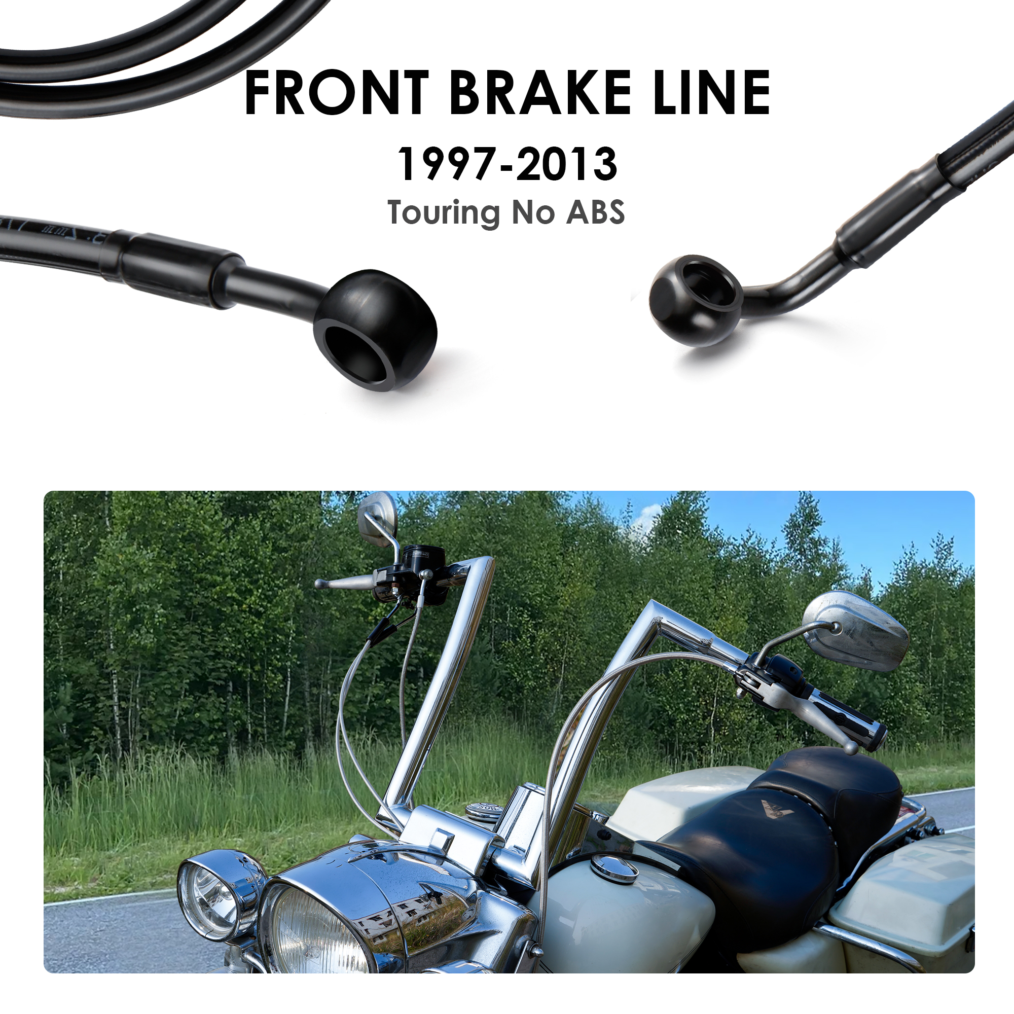 140/145/150CM Front Brake Line - Braided Line avaliação e preço