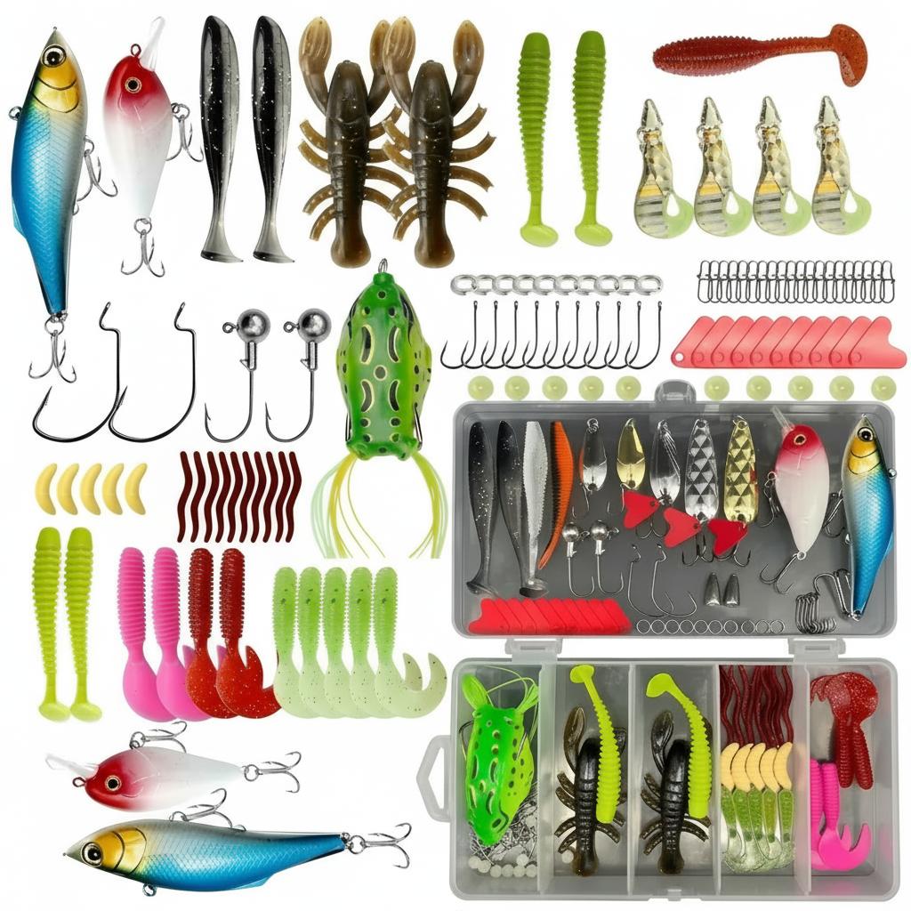 133Pcs Premium Fishing Lures T - Fishing Hook Box บทวิจารณ์และราคา