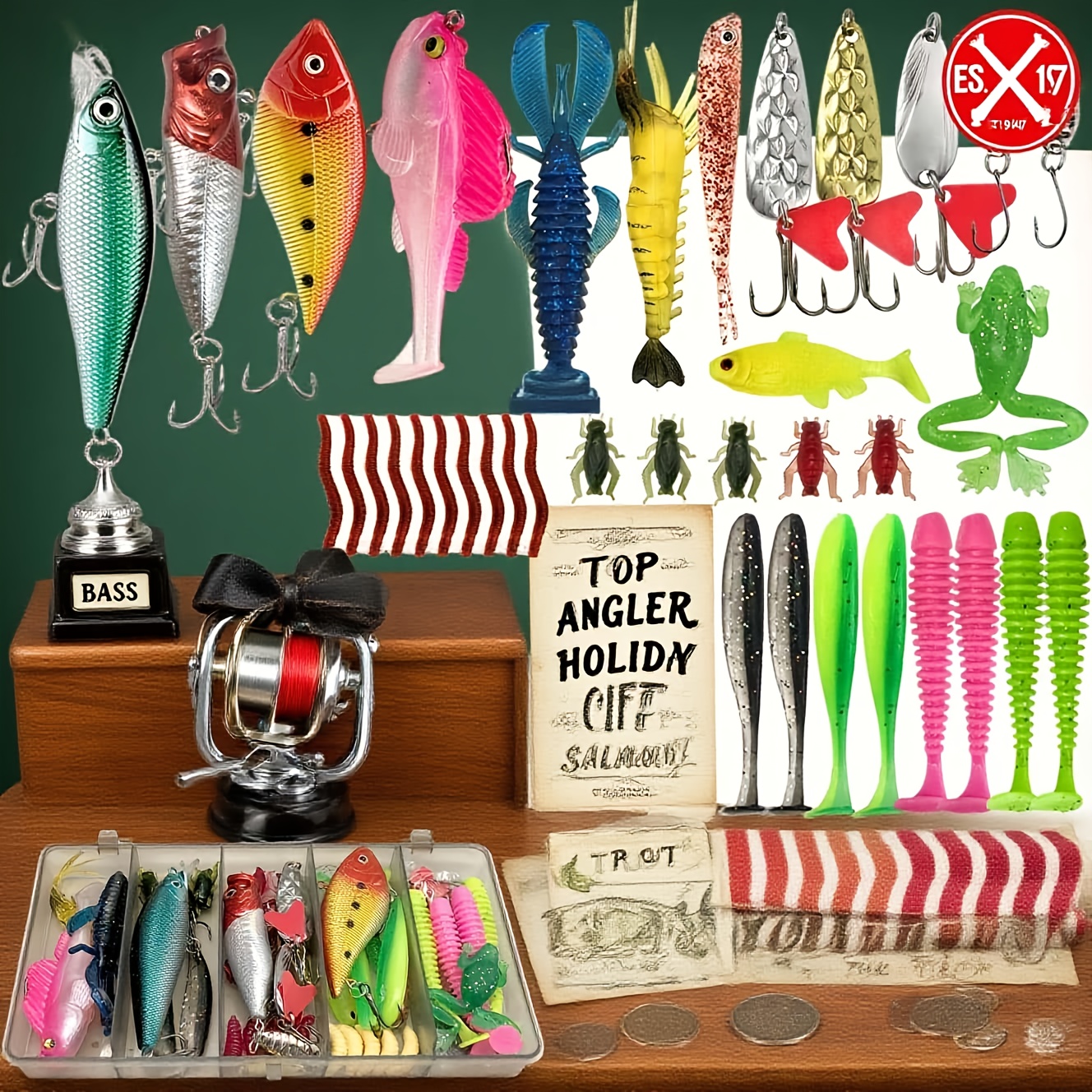 133Pcs Premium Fishing Lures T - Fishing Hook Box บทวิจารณ์และราคา