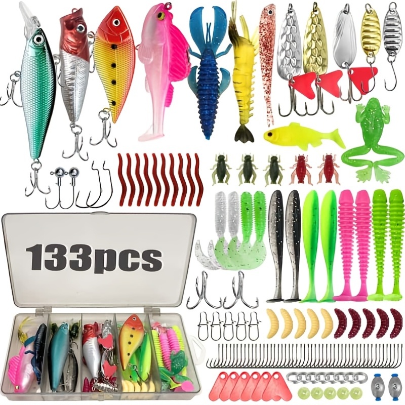 133Pcs Premium Fishing Lures T - Fishing Hook Box บทวิจารณ์และราคา