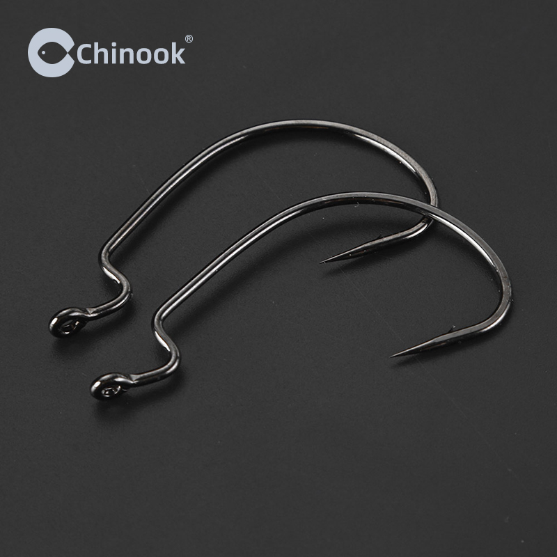 Chinook 20pcs Wide worm Texan  - Fishing Hook Barbless บทวิจารณ์และราคา