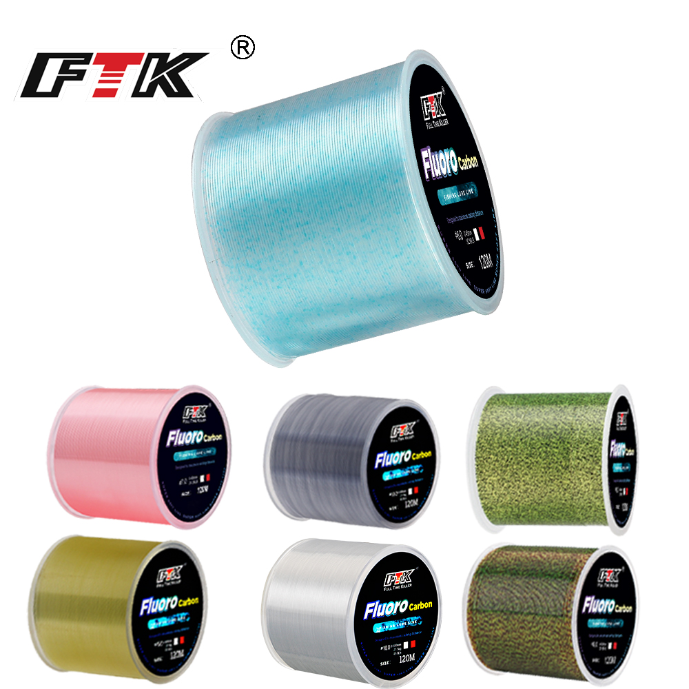 FTK 120m Invisible Fishing Lin - Fluorocarbon Line avaliação e preço