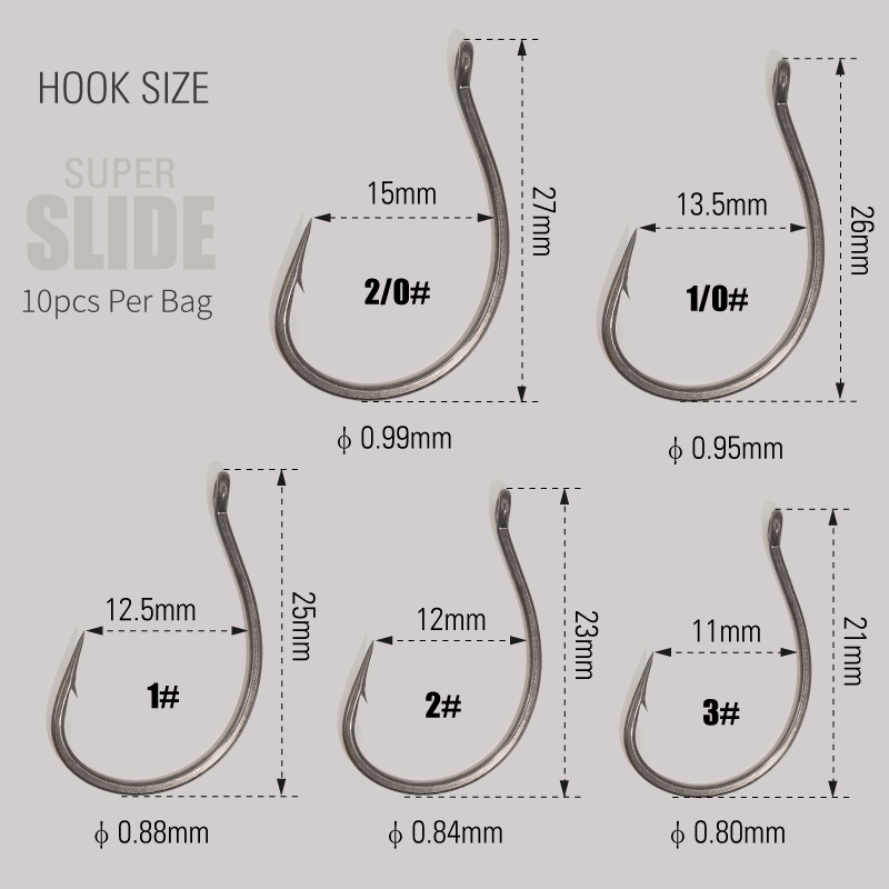 LUREHOLIC PTFE Super Slide Wac - Fishing Hook Barbless บทวิจารณ์และราคา