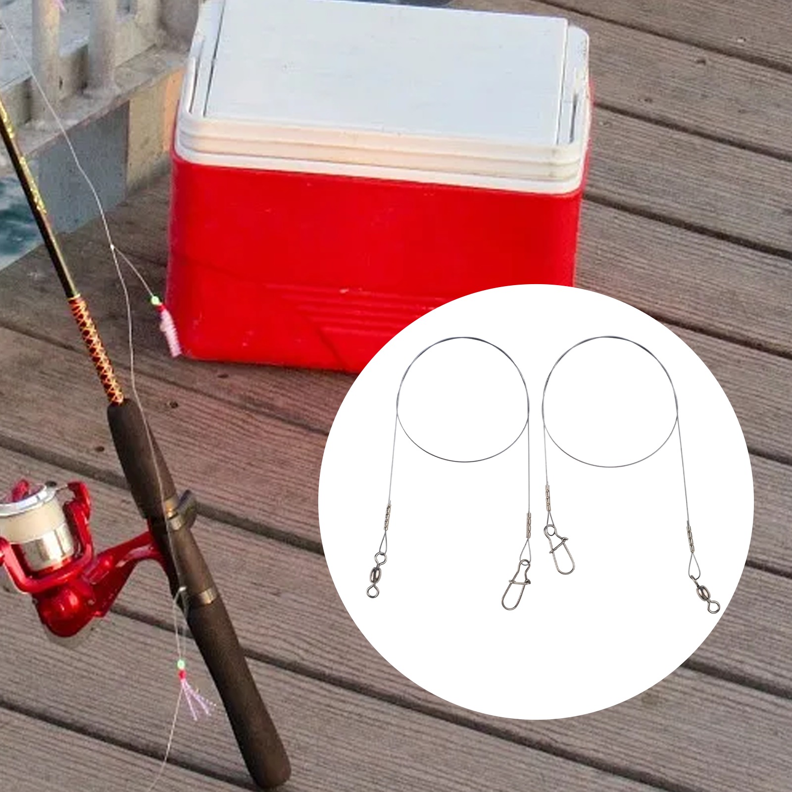 2pc Fishing Titanium Wire Lead - Fishing Line Winder avaliação e preço