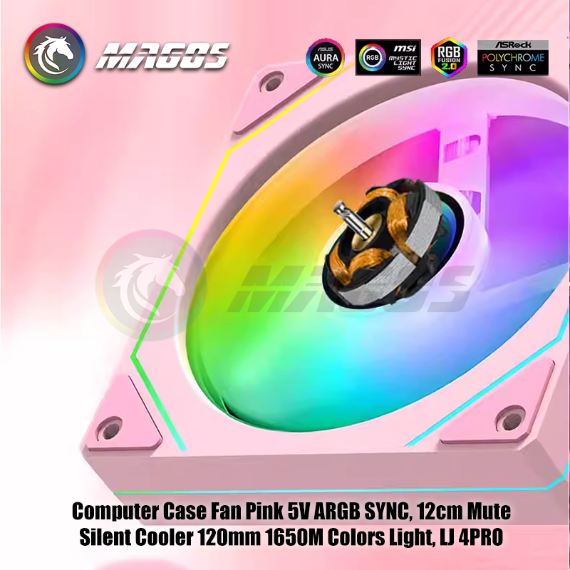 Computer Case Fan Pink 5V ARGB - Fly Line avaliação e preço