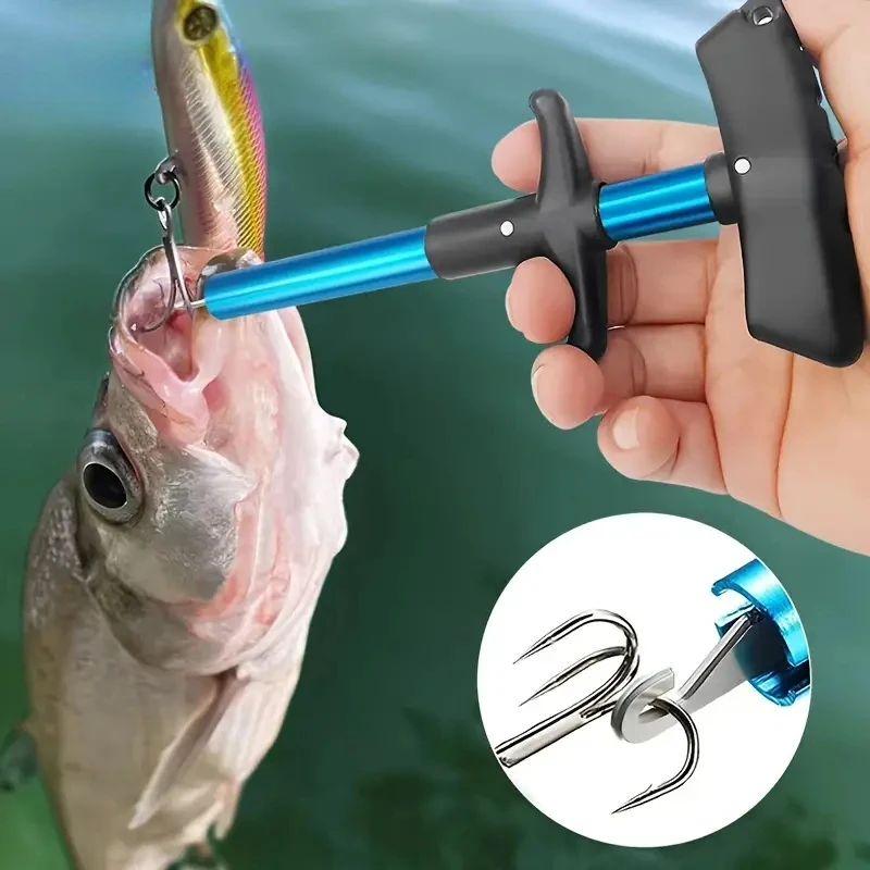 1/2pcs Portable Aluminum T-Hoo - Fishing Hook Remover บทวิจารณ์และราคา