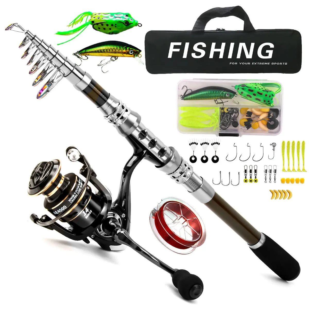 Carbon Luya Rod Wheel Set Sea  - Freshwater Line avaliação e preço