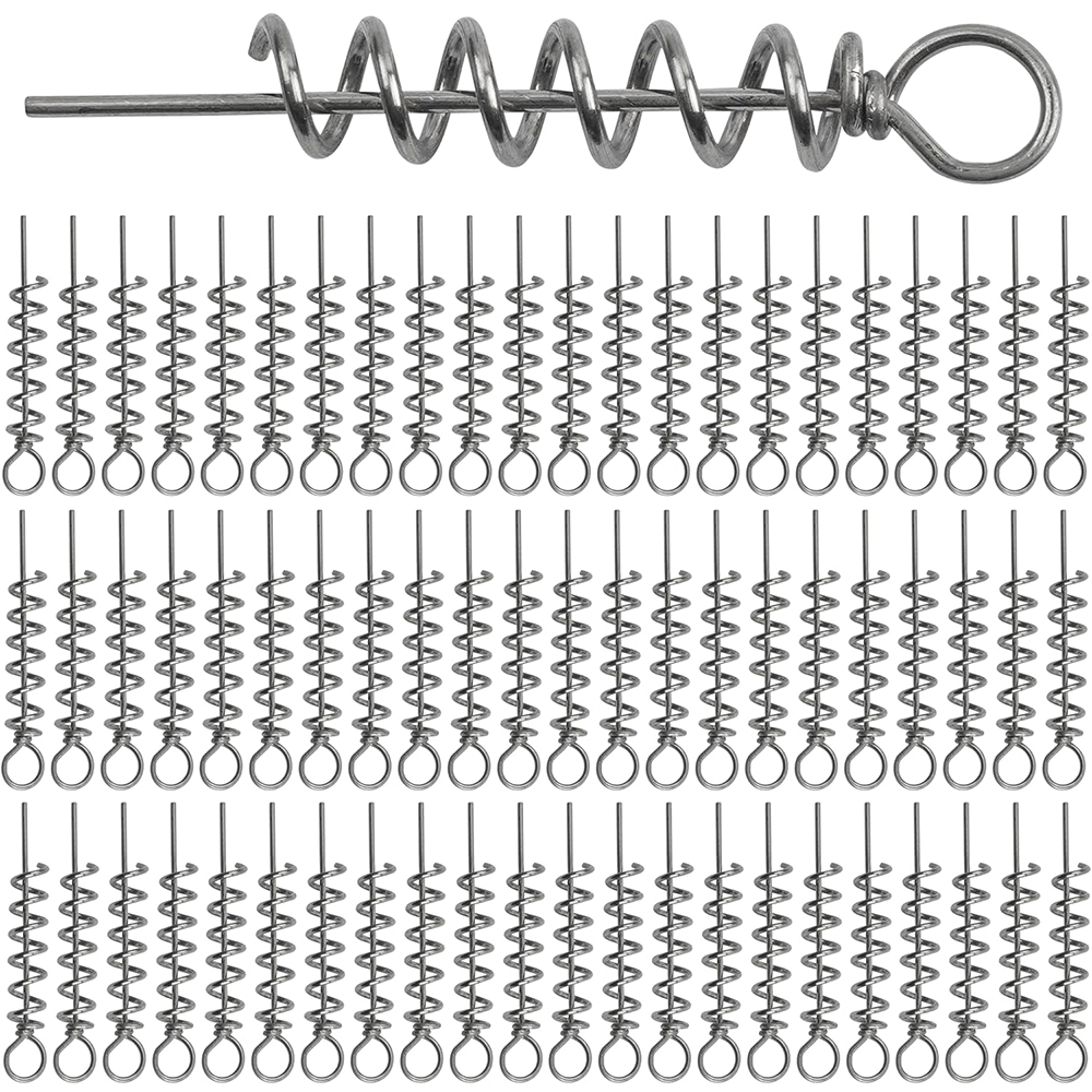 50Pcs Spring Twist Lock Fishin - Fishing Hook Stainless Steel บทวิจารณ์และราคา