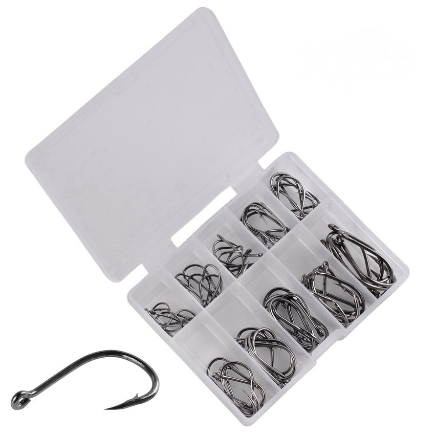 70Pcs/box Fishing Hooks Set Ki - Fishing Hook Circle บทวิจารณ์และราคา