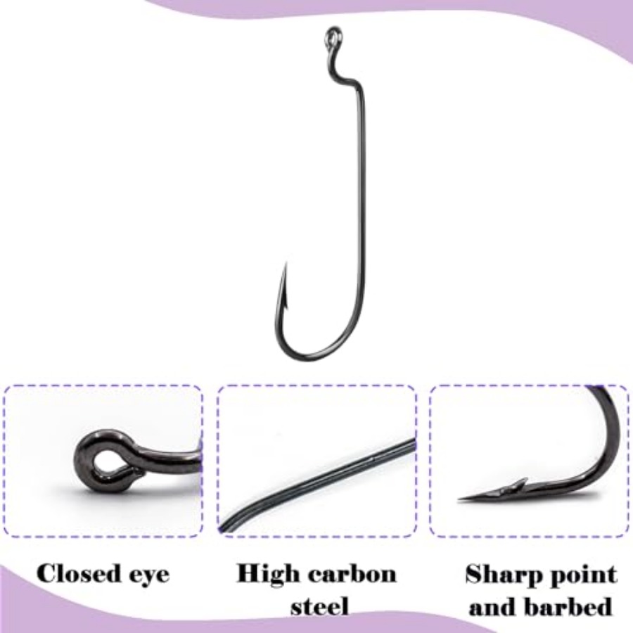 EWG Hooks for Bass Fishing, 50 - Fishing Hook Weedless บทวิจารณ์และราคา