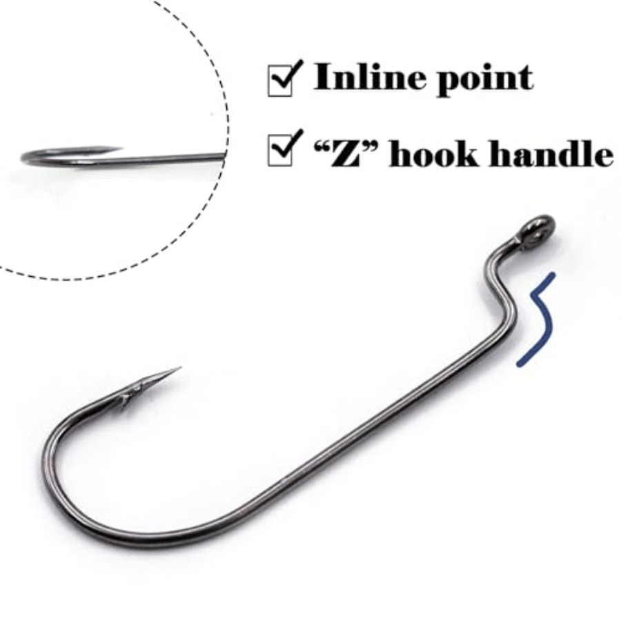 EWG Hooks for Bass Fishing, 50 - Fishing Hook Weedless บทวิจารณ์และราคา