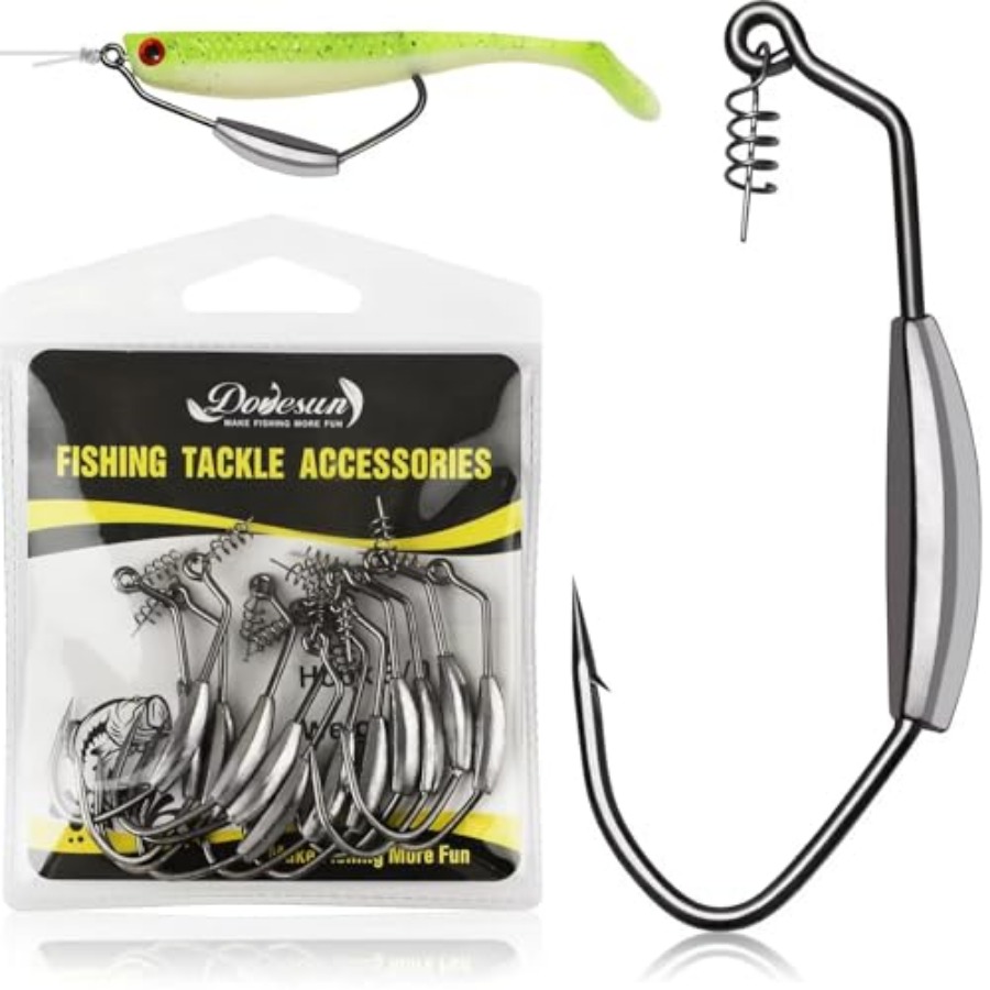 12PCS/44PCS Weighted Swimbait  - Fishing Hook Weedless บทวิจารณ์และราคา
