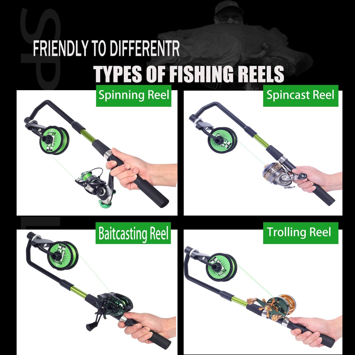 Fishing Line Spooler, Adjustab - Monofilament Line avaliação e preço