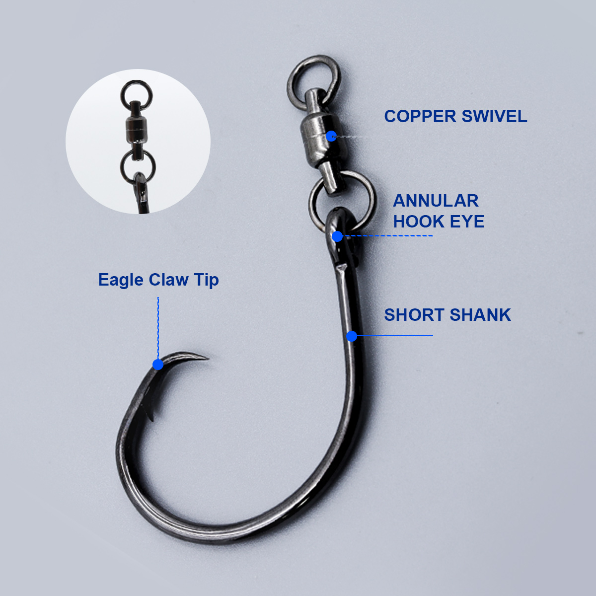 ZYZHE 3pcs/Bag Circle Hooks Wi - Fishing Hook Circle บทวิจารณ์และราคา