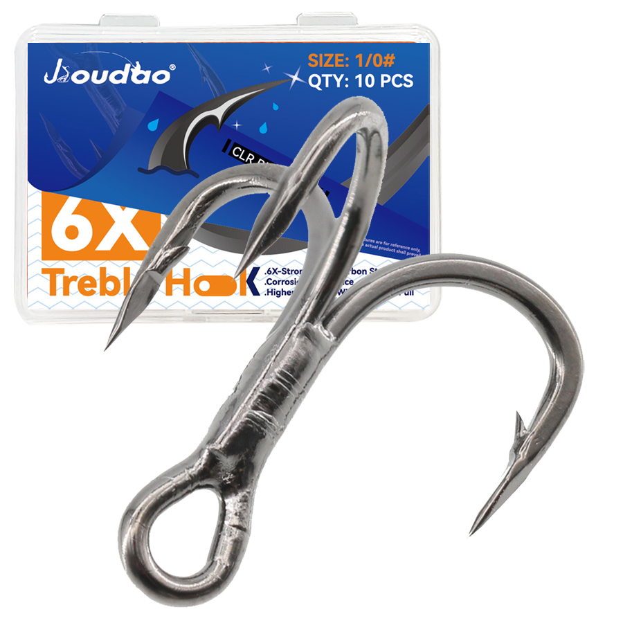 6X Fishing Treble Hook 10Pcs T - Fishing Hook Barbless บทวิจารณ์และราคา