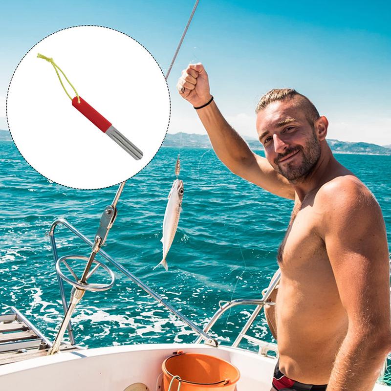 Fishing Hook Sharpener Double- - Fishing Hook บทวิจารณ์และราคา