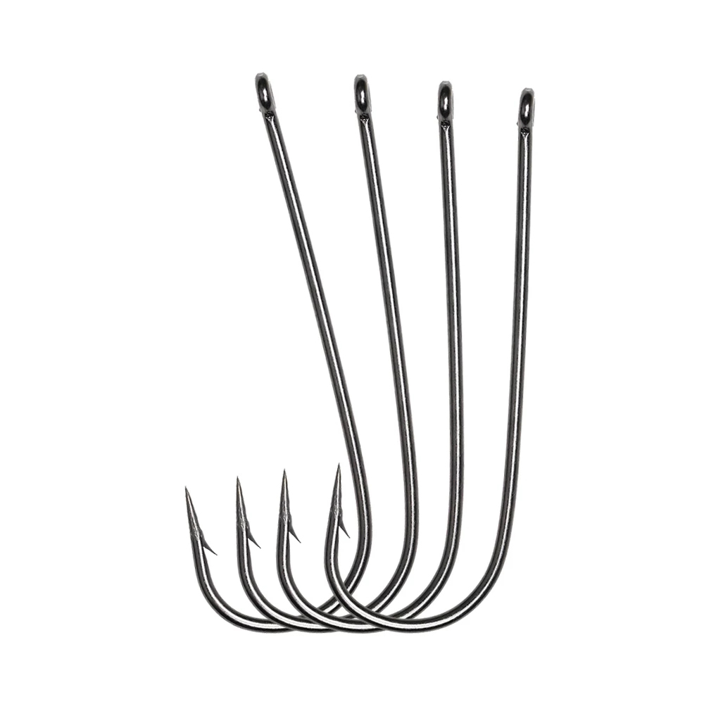 ICERIO 100PCS 16# - 3/0 Long S - Fishing Hook Barbless บทวิจารณ์และราคา