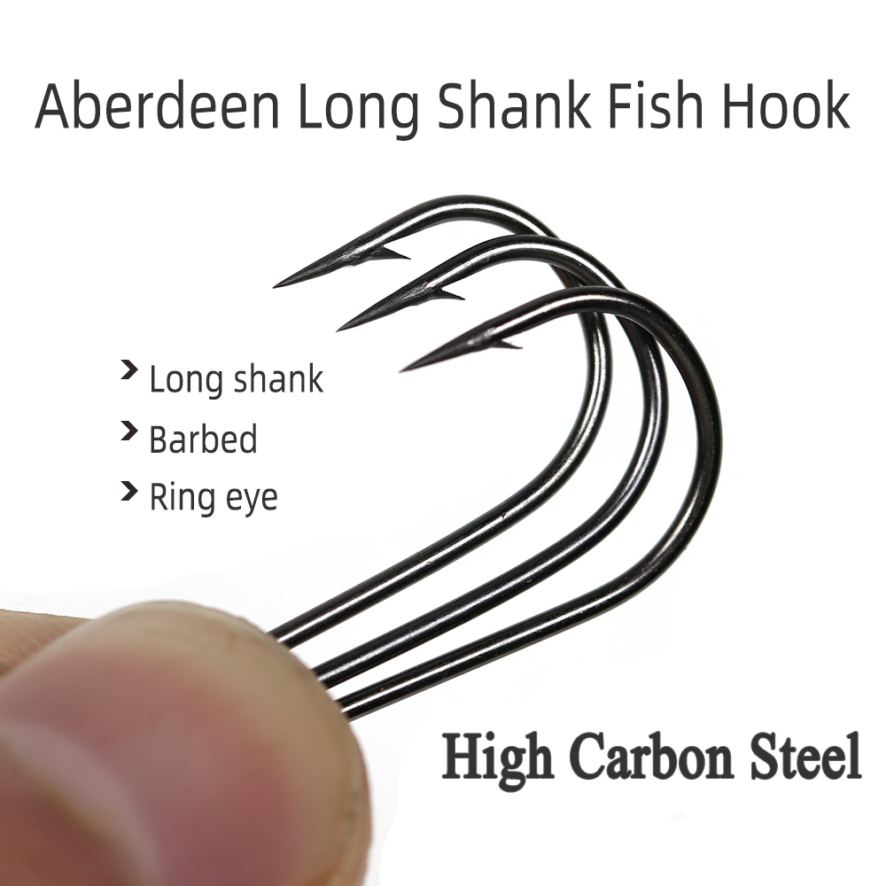 ICERIO 100PCS 16# - 3/0 Long S - Fishing Hook Barbless บทวิจารณ์และราคา