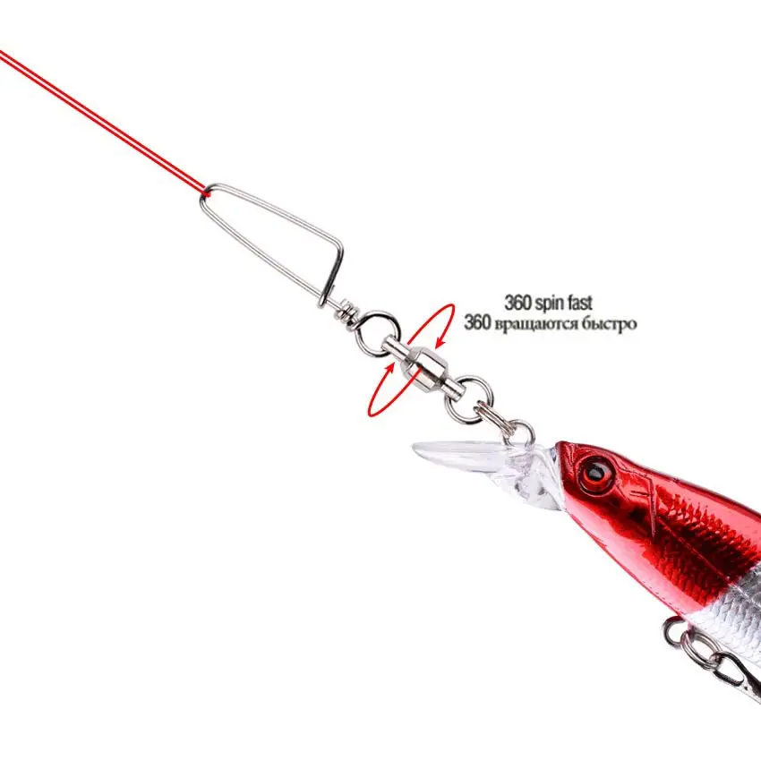 50pcs Fishing Ball Bearing Swi - Fishing Hook Stainless Steel บทวิจารณ์และราคา
