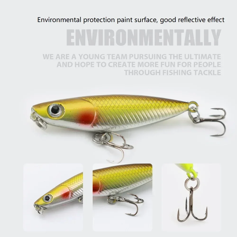 45mm 1.9g 1pcs Zigzag Dog Penc - Fishing Hook Treble บทวิจารณ์และราคา