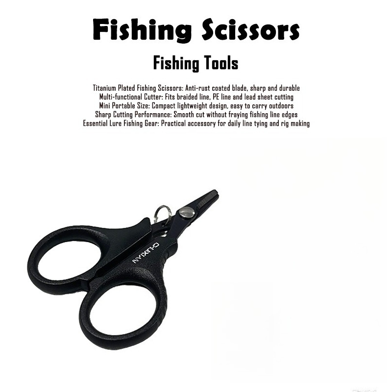 1Pc Titanium Coated Rustproof  - Fishing Line Cutter avaliação e preço